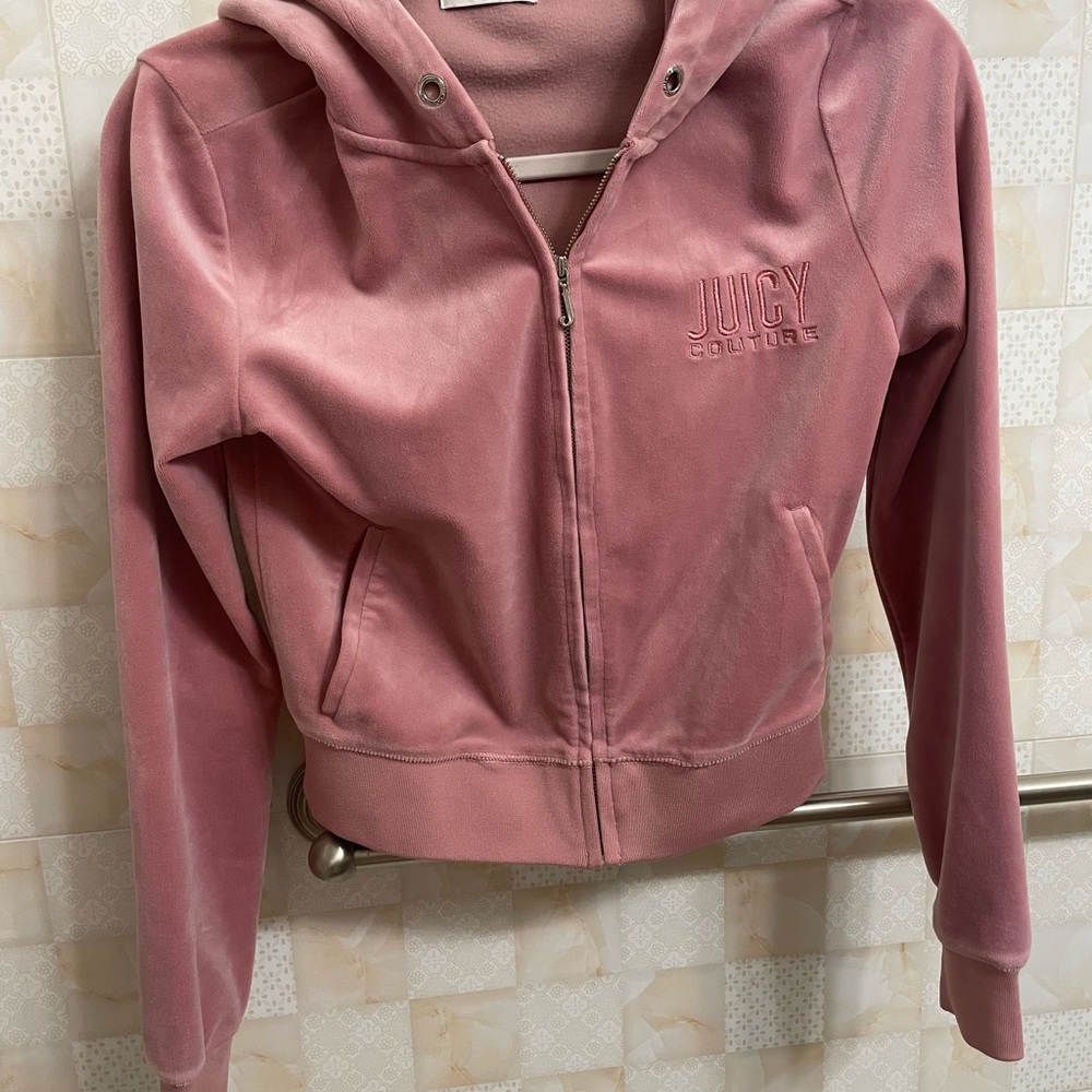 Juicy Couture Dusty Rose Velour Jacket xs